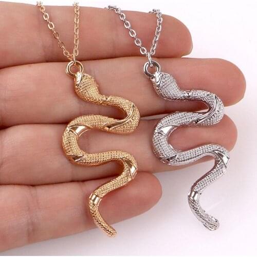 Snake Necklace Fashion Retro Mens Hip Hop Party Locomotive Accessories Pendant Necklace Jewelry