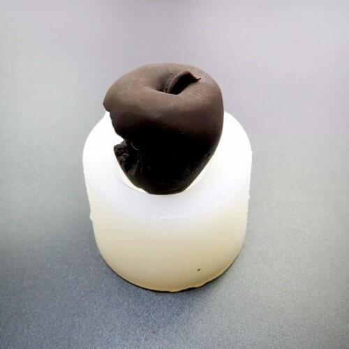 PRZY SG0003 3d Apple Soap Molds Silicone Mold Soap Plaster Handmade Soap Making Moulds Clay Wax Resin Aroma Stone Eco-friendly