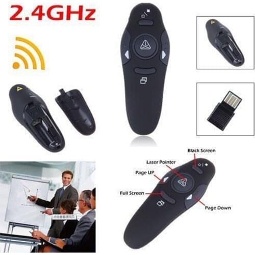 2.4G Wireless Red Laser Presenter Pointers Pen Pointers Remote Control USB RF Remote Control PPT Powerpoint Presentation DK02