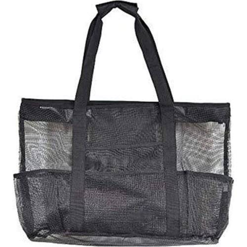 Mesh Beach Bag Swimming Surfing Travel Clothing Storage Fitness Seashell Holder Sports Sand Dredging Container