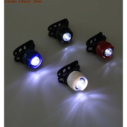 New Led Waterproof Bicycle Tail White Flash Light Bike Safety Cycling Warning Lamp
