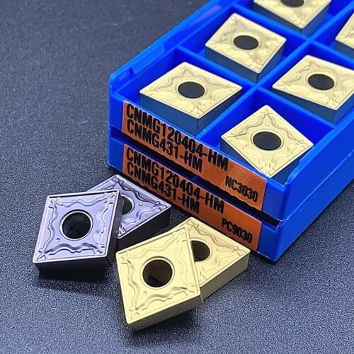 CNMG120404 HM NC3030 CNMG120404 HM PC9030 External Turning Tools Carbide insert High quality Lathe cutter Tool turning insert