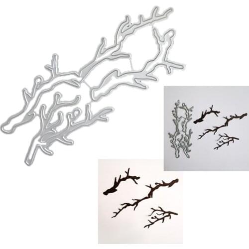 Carbon Steel Cartoon Tree Branches Cutting Die Embossing Stencil Template Mold DIY Paper Art Craft Scrapbook Bookmark Card Decor