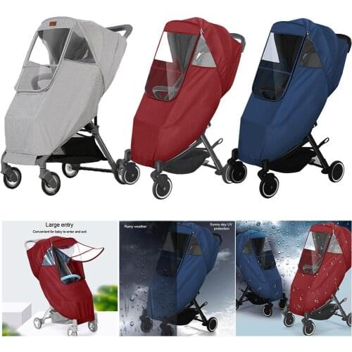 Universal Raincover For Baby Carriage Stroller Rain-Cover Waterproof Cart Raincoat Pram Stroller Accessories Wind Dust Shield