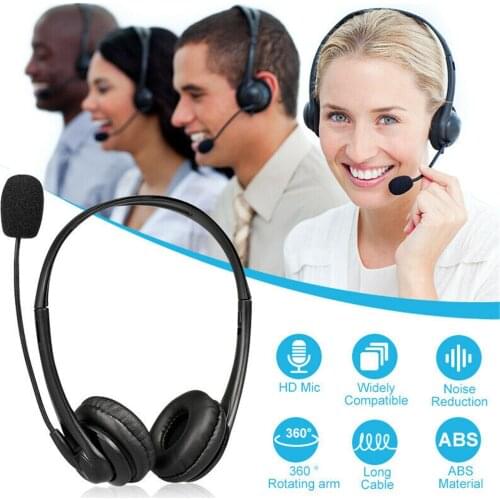 USB Noise Cancelling Microphone Headset Call Centre Office Headphones 102U USB Binaural Headset Wired Headset / Traffic Headset