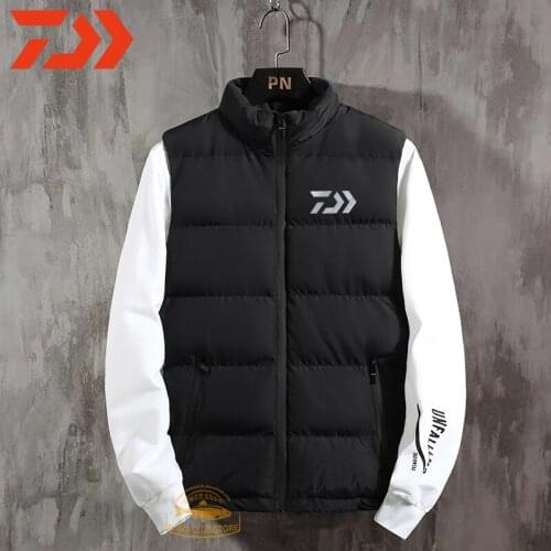 2020 Daiwa Fishing Clothes Fashion New Mens Outdoor Mountaineering Warm and Velvet Vest Winter Sports Cycling Thick Jacket