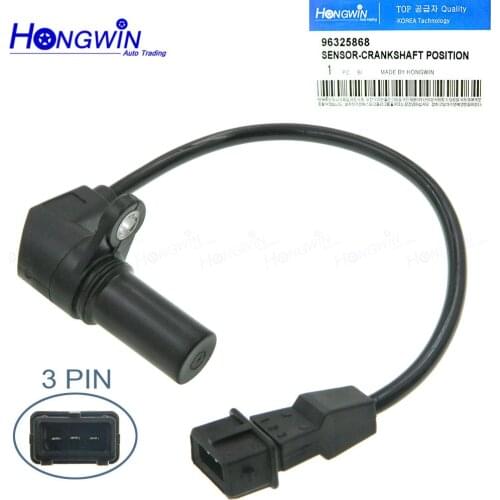 96325868 Crankshaft Position Sensor Fits Chevrolet Aveo Daewoo Matiz DAEWOO Kalos Saloon 0.8 1.0 1.2 1.4 16v 1998 03-2006