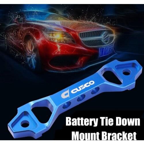 140mm/180mm Billet Aluminum Car Battery Tie Down Mount Bracket Brace Bar