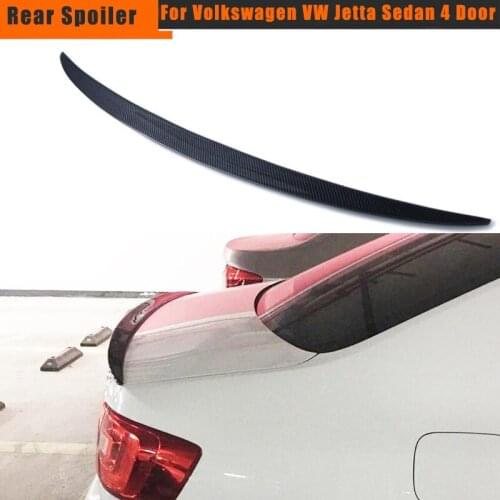 Rear Spoiler Wing for Volkswagen VW Jetta Sedan 4 Door GLI TDI SEL SE 2012-2014 Carbon Fiber