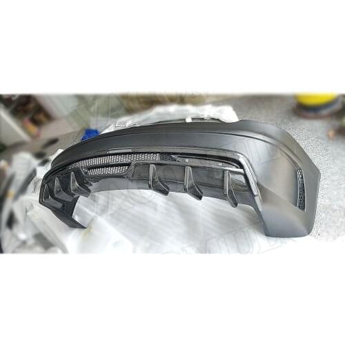 High quality FRP Rear Bumper Carbon Fiber Rear Lip Diffuser for Tesla Model S Sedan 4 Door 2017-2019 Back Bumper Body Kits