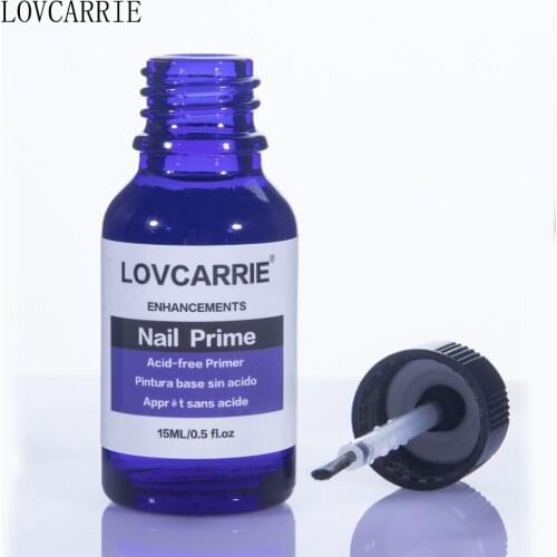 LOVCARRIE Nail Bonder Prime Base Coat 15ML UV Gel Nail Polish Lasting Bond Gellak Dehydrator Liquid Primer for Acrylic Nails