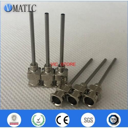 Free Shipping 12Pcs 1 Inch Tip Length 16G Metal Stainless Steel Glue Dispensing Needle Tips