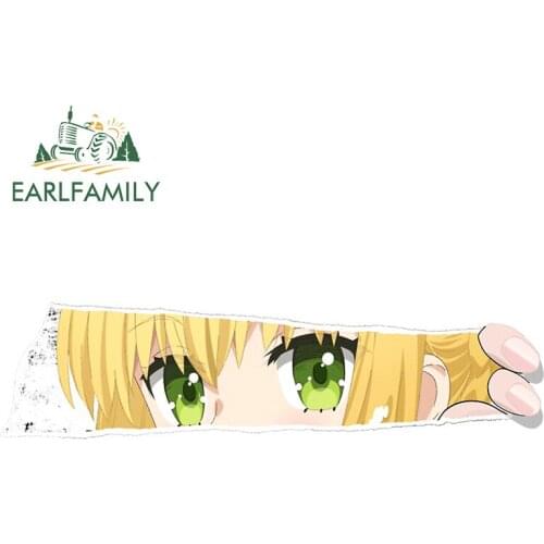 EARLFAMILY 13cm x 3.6cm For Anime Vinyl Car Sticker Air Conditioner Decal Personality Waterproof ScratchProof Car Door Protector