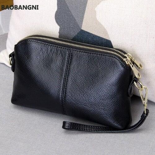 Genuine Leather Clutch bag Ladies Small Crossbody Bags For Women Handbag Luxury Messenger Shoulder Bag Female Clutch Purse