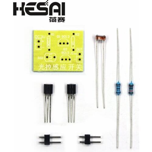 DIY Kit Light Control Sensor Switch Suite Photosensitive Induction Switch Kits DIY Electronic Trainning Integrated Circuit Suite