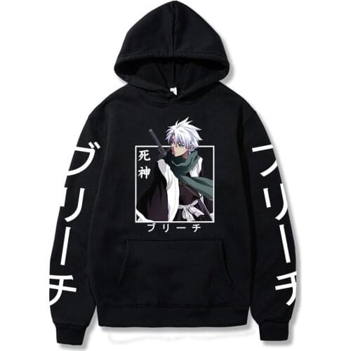 2021 Hot Anime Bleach Sportswear Pocket Hoodie Print Sweatshirt for Woman/man