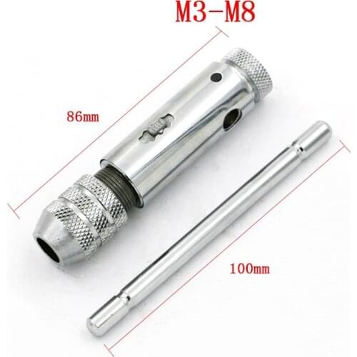 NEW 1PC Mini Reversible T-Handle Ratchet Tap Wrench For M3-M8 Tap