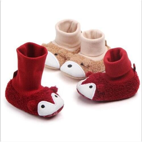 New Cartoon Baby Shoes Autumn Winter Infants Soft First Walkers Baby Shoes Boots