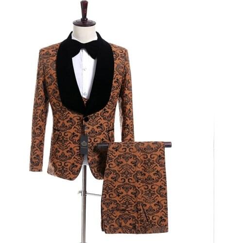 New Arrival One Button Groomsmen Peak Lapel Groom Tuxedos Men Suits Wedding/Prom Best Man Blazer ( Jacket+Pants+Vest+Tie) A02