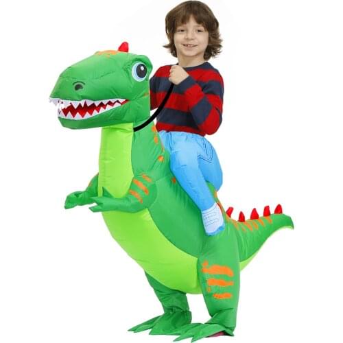 New Kids Dinosaur Inflatable Costumes Christmas Halloween Cosplay Costume Masquerade Carnival Party Mascot Role Play Disfraces
