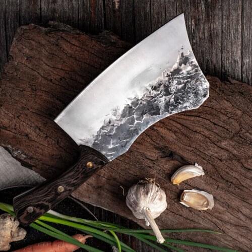 Liang Da New Handmade Forged Chopper Knife Kitchen Traditional Chopping Cleaver Knives Household Dual-purpose Chef Slicing Knife