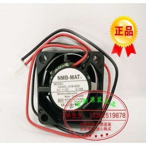 NEW NMB-MAT NMB 5V 0.10A 2510 1004KL-01W-B30 ball bearing miniature micro cooling fan