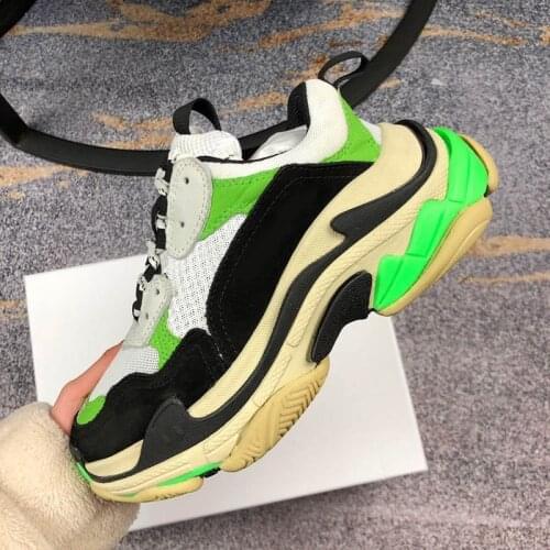 2019 New autumn winter thick sole boy girl thick sole shoe Recreational sports students increase running shoes