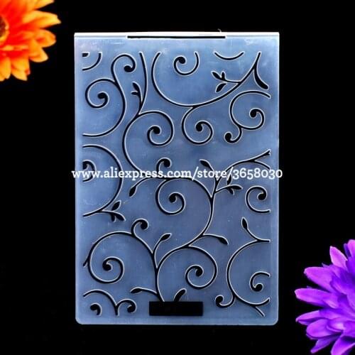 Leaves Burgeon Plastic Embossing Folder For Scrapbook DIY Album Card Tool Plastic Template 10.5x15cm 8070611