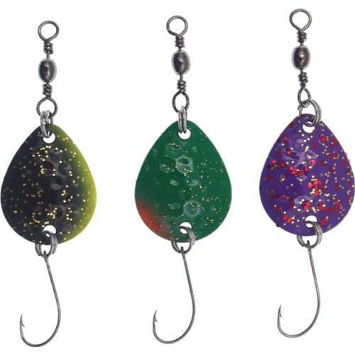 2pcs/Lot Trout Fishing Spoon 2.3cm 2g Spoon lure Hard Bait Spinnerbait Isca Artificial Pesca Wobblers Fishing Tackle