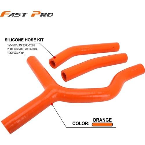 Silicone Radiator Coolant Hose For KTM SX125 SXS125 EXC200 MXC200 EXC125 MX Enduro Dirt Bike Racing Offroad Motorcycle Motocross