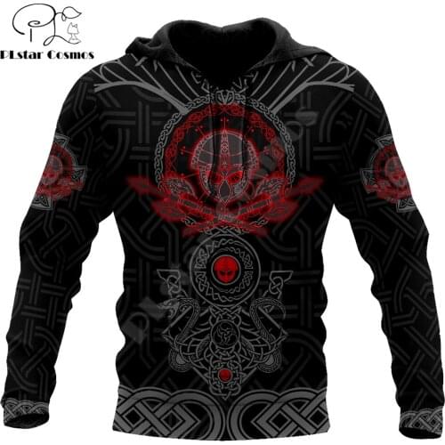 Viking Warriors tattoo 3D All Over Printed Mens autumn Hoodie Harajuku Unisex Casual Pullover Streetwear Jacket Tracksuits DK137