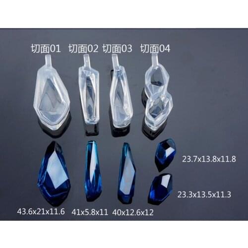 XCDIY 4pcs/set Irregular stone pendant Silicone Mold for jewelry Resin Silicone Mould craft tool DIY epoxy resin molds