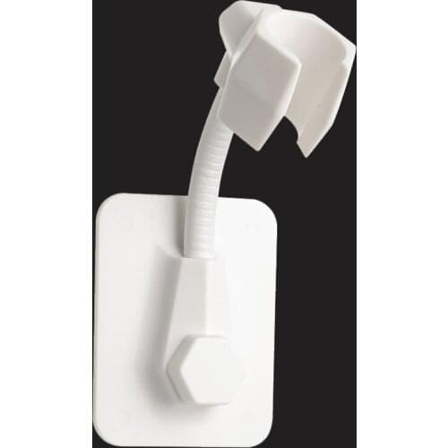 1pc Adjustable Bathroom Powerful Suction Cup Shower Head Holder Plastic Vacuum Wall Mount Shower Movable Bracket Fixed Bracket