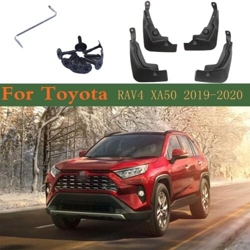 Car Mudflap 4 Accessories 4 PCS Front Rear Fender Mud Flaps Guard Splash Flap Mudguards For Toyota RAV4 2019 2020 XA50 50 RAV