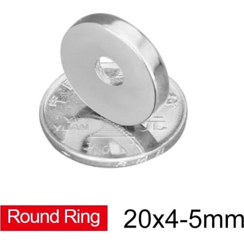 5~50PCS 20x4-5 mm DYI Powerful Ring Magnets 20*4 mm Hole 5mm Small Permanent Round Neodymium Magnetic Magnet 20x4-5mm 20*4-5