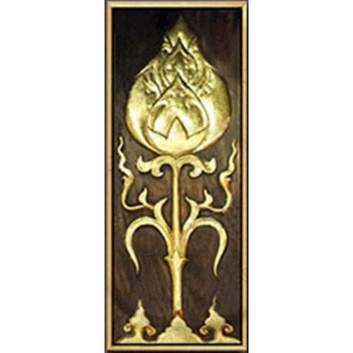 Abstract canvas art oil painting on canvas home wall decoration painting handmade sacred lotus for living room decor