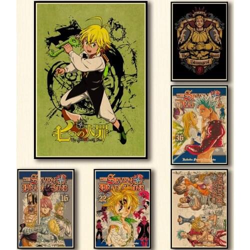 Full Square/Round Drill 5D DIY Diamond Painting Anime Diamond EmbroideryThe Seven Deadly Cross Stitch Mosaic Home Decor