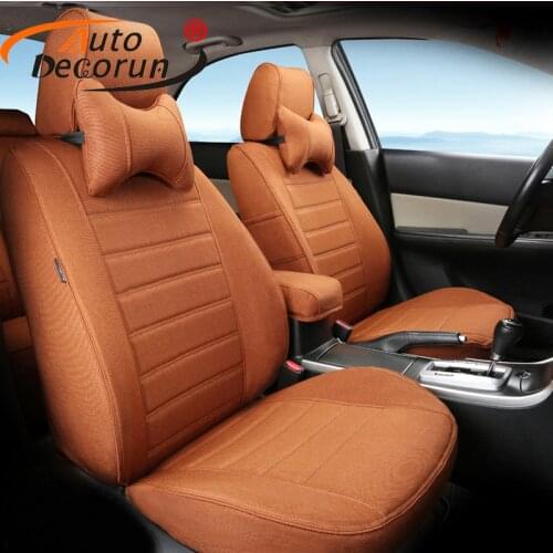 AutoDecorun Customized Car Seat Supports for Infiniti jx35 Seat Covers Set Cars Seat Cushion Flax Cover Car Interior Accessories