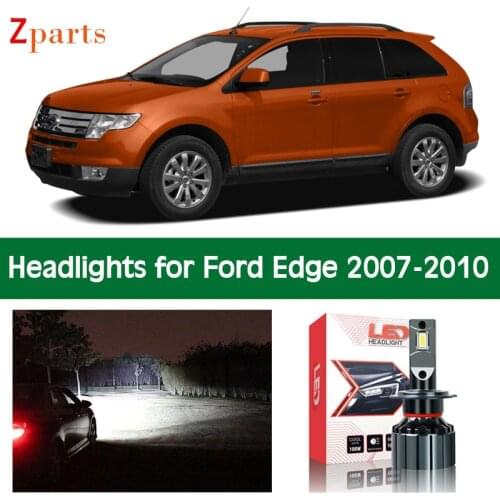 Car Bulbs For Ford Edge 2007 2008 2009 2010 LED Headlight Headlamp Low High Beam Canbus Lights Auto Lighting Accessories