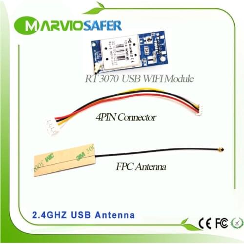 USB WIFI Module For Wireless CCTV IP Camera RT3070 5V VCC Supplier