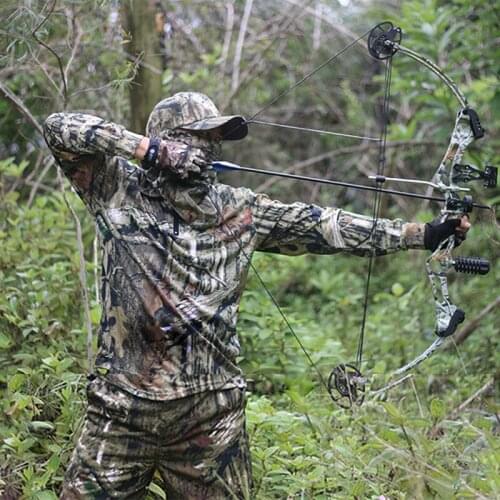 Bionic Camo Outdoor Hunting Suit Summer Bird Watching Sniper Shooting Breathable Scratch-resistant Don't Stick Grass Shirt Pants