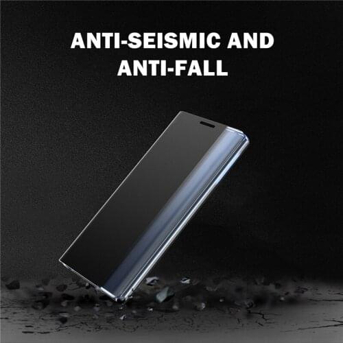 100Pcs/Lot Phone Case For iPhone 12 Mini 11 Pro Max XR XS 7 8 Plus Side Window Clear View Leather Flip Case