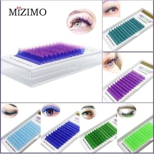 New light-colored grafted eyelashes 8-13mm length mixed artificial mink hair personalized eyelash extension tool