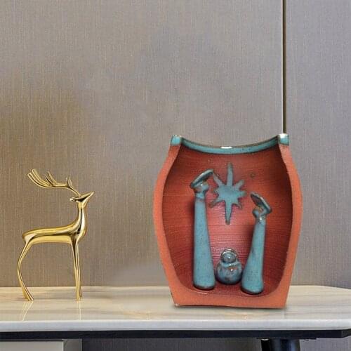 Home Decoration Nativity Scene Statue Christ Jesus Figure Catholic Figurine Christmas Gift