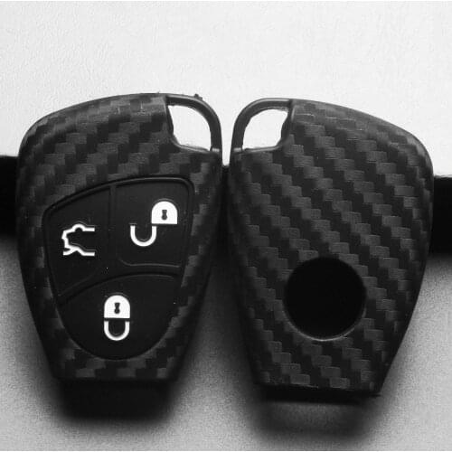 Kutery 3 Buttons Remote Car Key Case Silicone Protect Shell For Mercedes Benz B C E ML S CLK CL