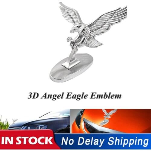 3D Metal Emblem Flying Eagle Creative Car Stickers Auto Head Engine Ornament Decals Motorcycle Funny Stickers Styling