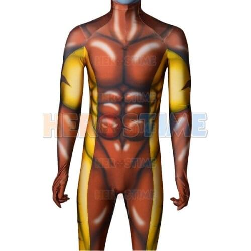 Adult Men Kid Sabretooth Victor Creed Cosplay Costume High Quality 3D Printed Spandex Zentai Suit Halloween Costume