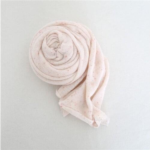 Newborn Soft Dots Wrap Photo Prop Knit Baby Swaddle Blanket Layer Jersey Fabric Wrap Photography Props