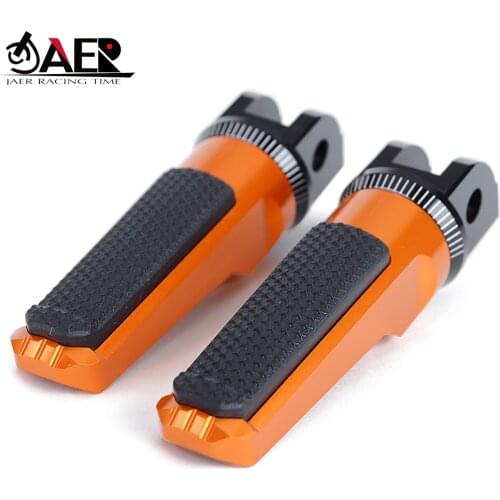CNC Front Rider Foot Pegs Pedals Footrests for Aprilia Shiver 750 900 for KTM 125 200 390 Duke Duke125 Duke200 Duke390