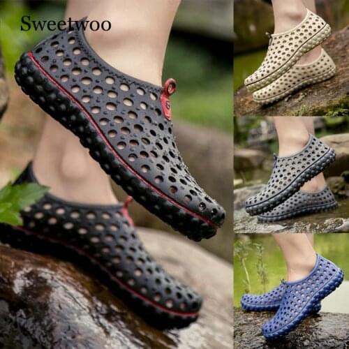 Men Beach Shoes Women Outdoor Swimming Shoes Adult Hollow Out Breathable Beach Shoes